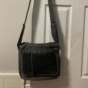 Lug gray crossbody bag